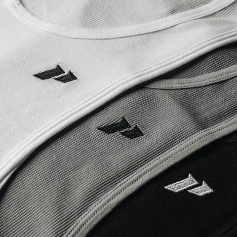 Crest Ribbed Tank - 3pk